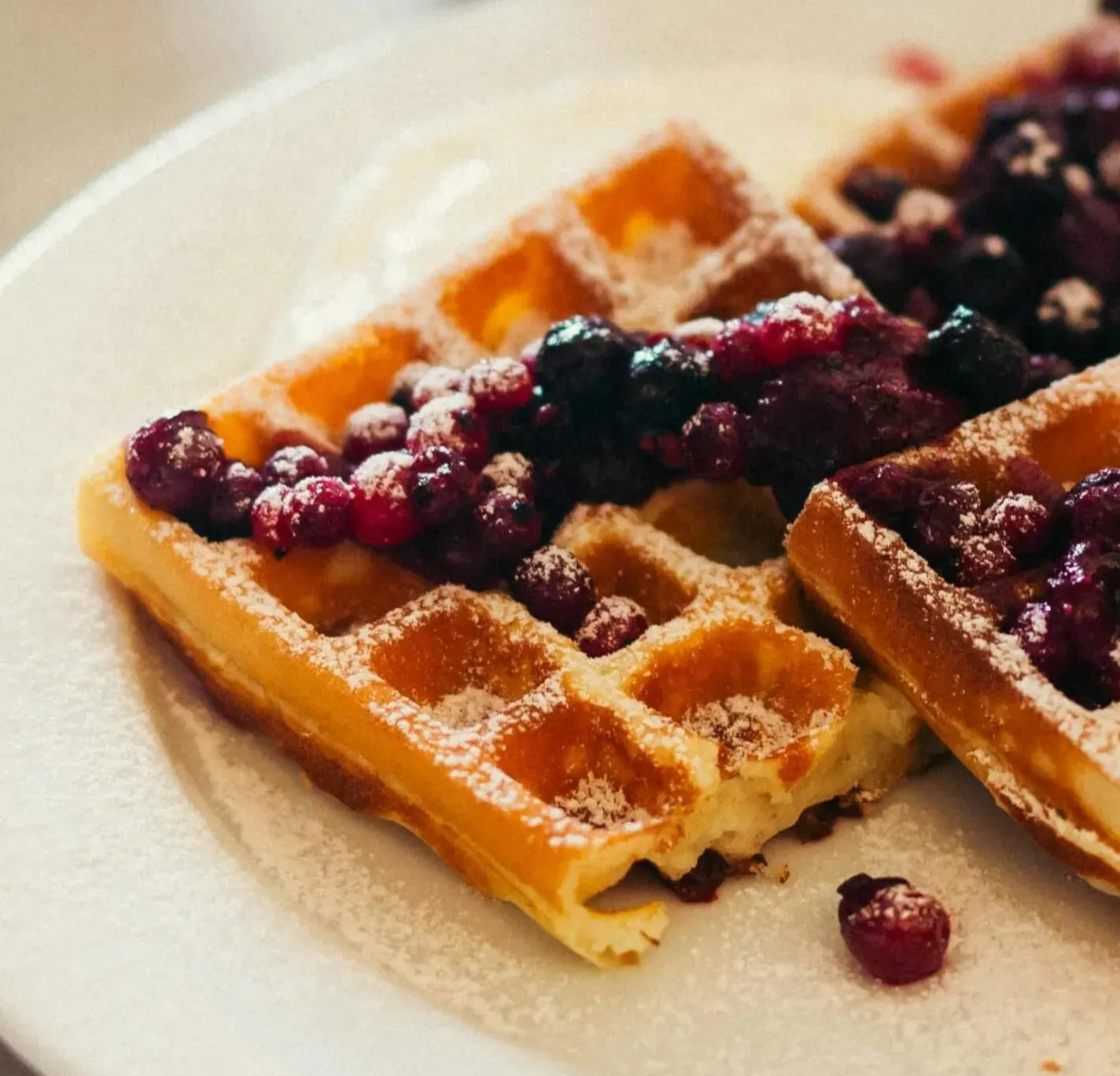 Best blueberry waffle in Calgary, AB